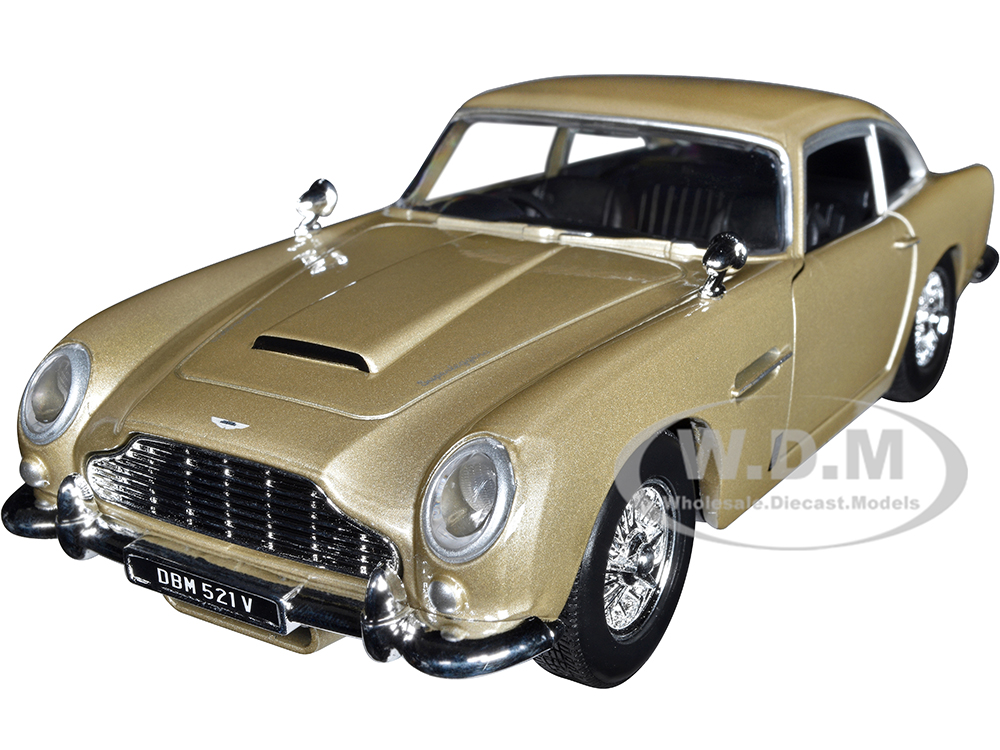 Aston Martin DB5 RHD (Right Hand Drive) Gold Metallic "Timeless Legends" Series 1/24 Diecast Model Car by Motormax