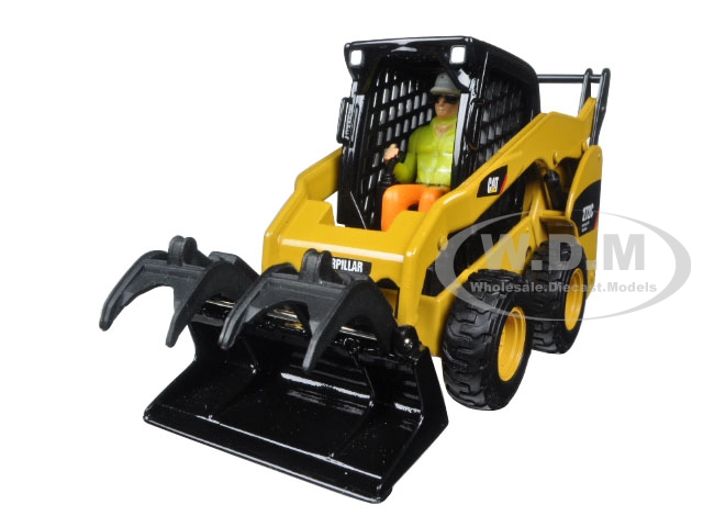 CAT Caterpillar 272C Skid Steer Loader with Working Tools and Operator Core Classic Series 1/32 Diecast Model by Diecast Masters