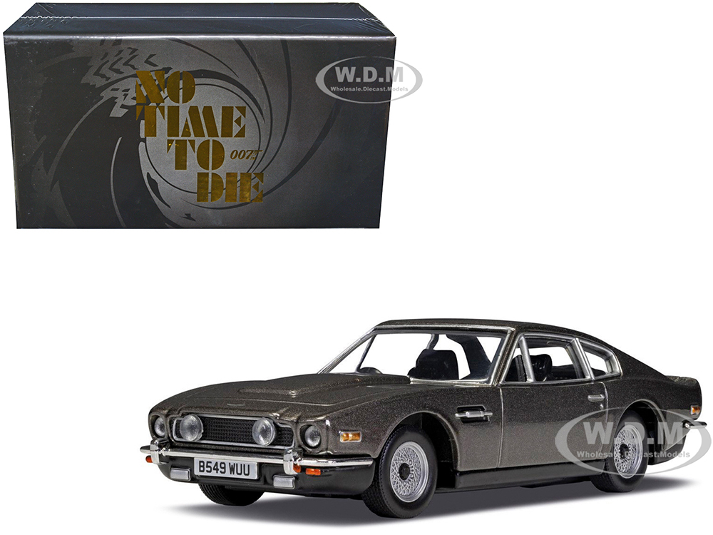 Aston Martin V8 RHD (Right Hand Drive) Black Metallic James Bond 007 "No Time To Die" (2021) Movie Diecast Model Car by Corgi