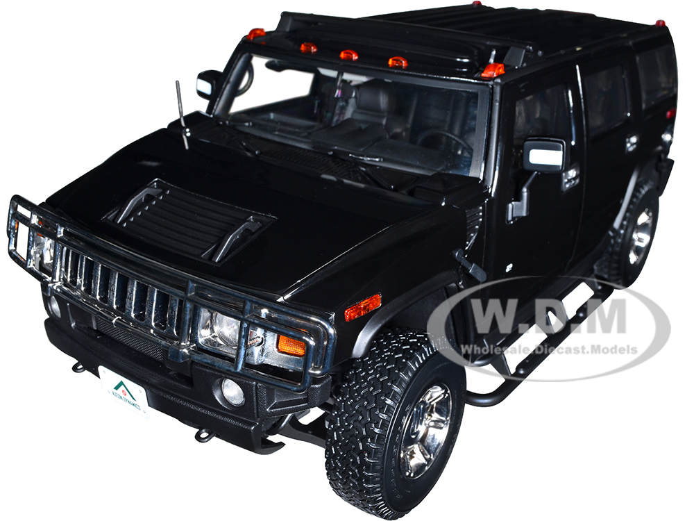 2006 Hummer H2 Black "NCIS" (2003-2018) TV Series 1/18 Diecast Model Car by Highway 61