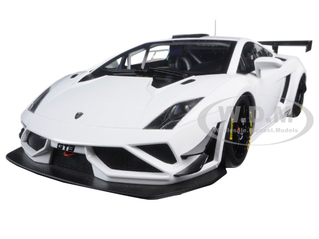 Lamborghini Gallardo GT3 FL2 2013 White 1/18 Model Car by Autoart