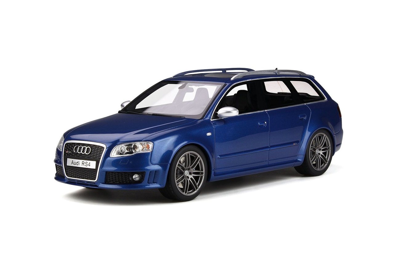 Audi Rs4 B7 With A Sunroof Sepang Blue Limited Edition To 999 Pieces Worldwide 1/18 Model Car By Otto Mobile