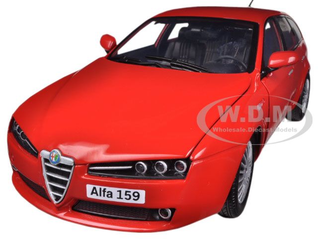 Alfa 159 SW Red 1/18 Diecast Car Model By Motormax