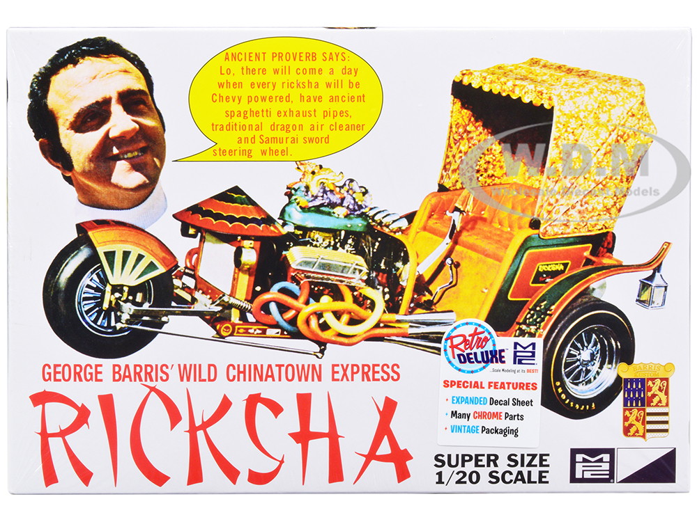 Skill 2 Model Kit George Barris Wild Chinatown Express Ricksha 1/20 Scale Model by MPC