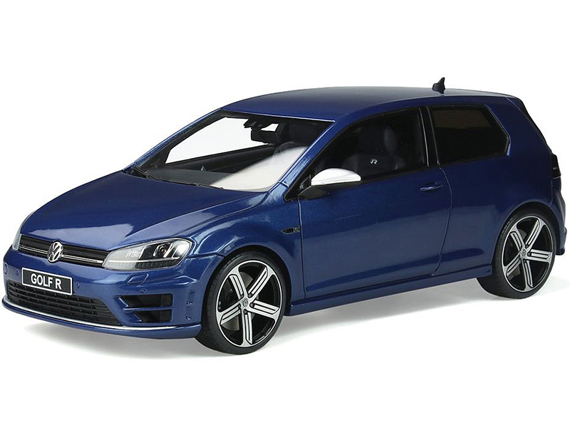 Image of Volkswagen Golf 7R Coupe Lapiz Blue Metallic 1/18 Model Car by Otto Mobile