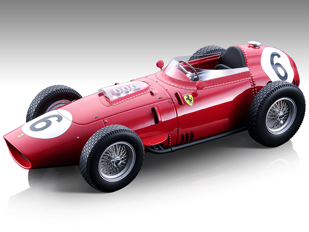 Ferrari 246/256 Dino #6 Dan Gurney 2nd Place Formula One F1 German GP (1959) Limited Edition to 125 pieces Worldwide 1/18 Model Car by Tecnomodel