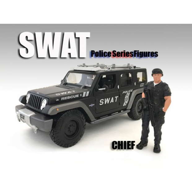 SWAT Team Chief Figure For 118 Scale Models By American Diorama