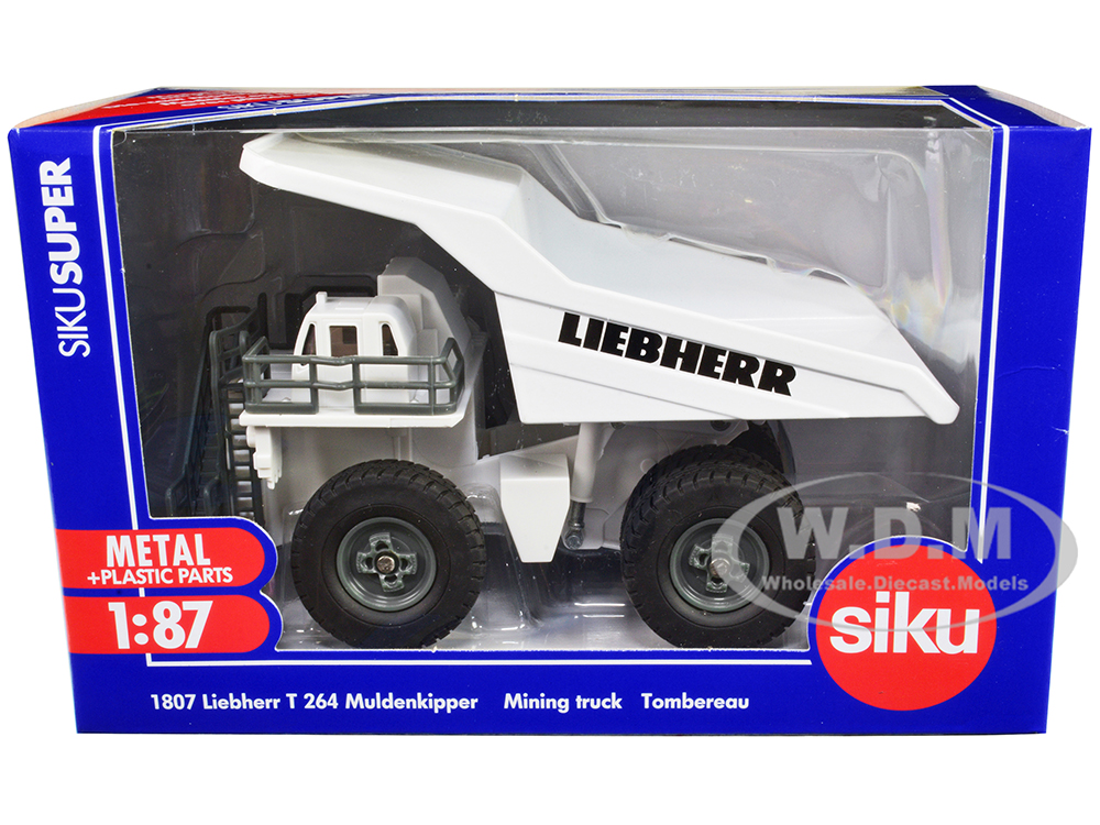 Liebherr T 264 Mining Truck White 1/87 (HO) Diecast Model by Siku