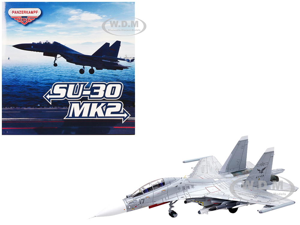 Sukhoi Su-30MKK Flanker-G Fighter Aircraft #17 Peoples Liberation Army (PLA) Naval Aviations Sea and Air Eagle Regiment Chinese Air Force Wing Series 1/72 Diecast Model by Panzerkampf