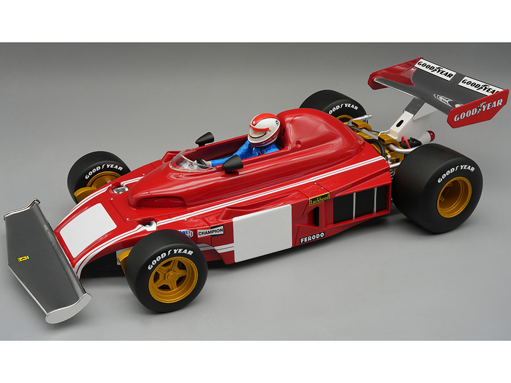 Ferrari 312 B3 Clay Regazzoni Formula One F1 Monza GP Test (1974) with Driver Mythos Series Limited Edition to 50 pieces Worldwide 1/18 Model Car by Tecnomodel