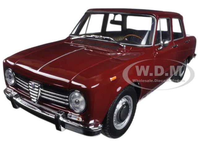 1966 Alfa Romeo Giulia 1300 Burgundy Limited Edition 504pcs 1/18 Diecast Mode Car  by Minichamps