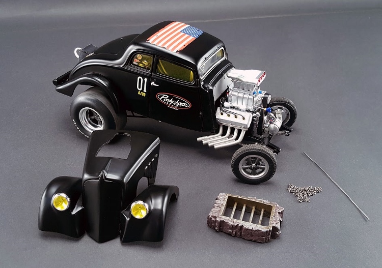Pork Chops 1933 Willys Gasser Jailbreak Limited Edition To 960pcs 1/18 Diecast Car Model By Acme