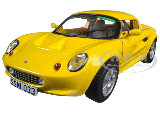 1999 Lotus Elise 111s Yellow 1/18 Diecast Model Car By Sunstar