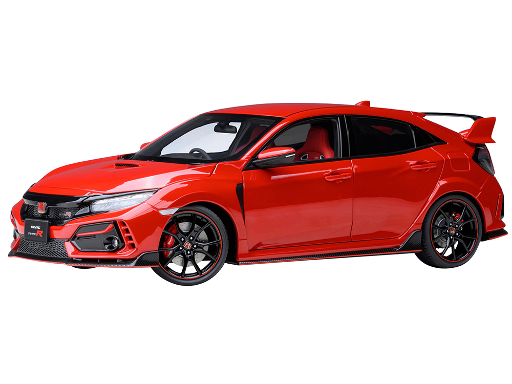 2021 Honda Civic Type R (FK8) RHD (Right Hand Drive) Flame Red 1/18 Model Car by Autoart
