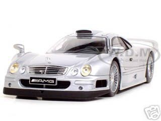 Mercedes CLK GTR Street Silver 1/18 Diecast Model Car by Maisto