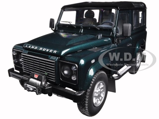 Image of 1984 Land Rover Defender 90 Antree Green 1/18 Diecast Model Car by Kyosho