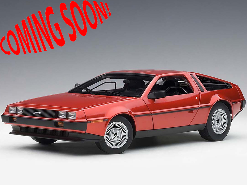 Delorean DMC 12 Metallic Red 1/18 Model Car by Autoart