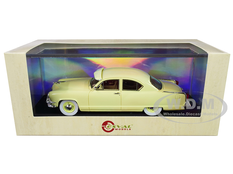 Image of 1953 Kaiser Frazer Manhattan 2-Door Sedan Yellow Limited Edition to 250 pieces Worldwide 1/43 Model Car by Esval Models