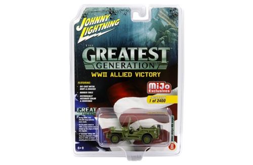 Jeep Mb Willys Military Police Limited Edition To 2400 Pieces Worldwide "the Greatest Generation Wwii Allied Victory" 1/64 Diecast Model Car By Johnn