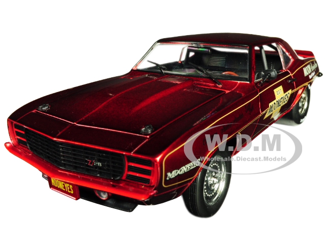 1969 Chevrolet Camaro R/28 Rs "mooneyes" Candy Red Limited Edition To 5880 Pieces Worldwide 1/24 Diecast Model Car By M2 Machines