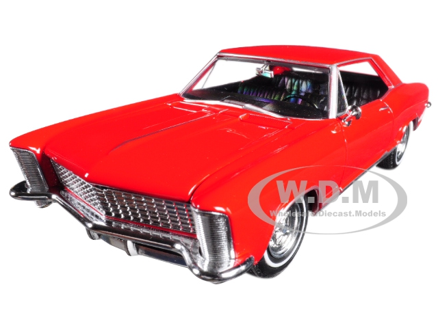 1965 Buick Riviera Gran Sport Red 1/24 Diecast Model Car by Welly