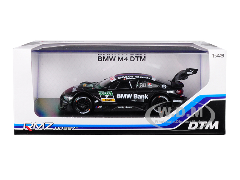 BMW M4 DTM 7 "BMW Bank" 1/43 Diecast Model Car by RMZ City