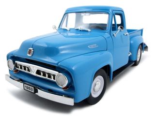 1953 Ford F-100 Pickup Truck Light Blue 1/18 Diecast Model Car by Road Signature
