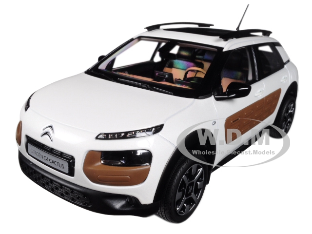 2014 Citroen C4 Cactus Pearl White With Chocolate Airbump 1/18 Diecast Model Car By Norev