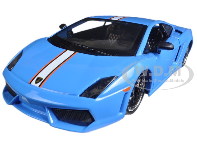 Lamborghini Gallardo Lp 560-4 Satin Blue "exotics" 1/24 Diecast Model Car By Maisto