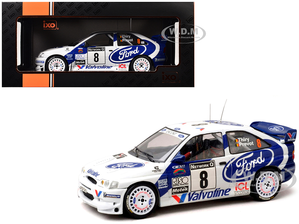Ford Escort WRC #8 Bruno Thiry - Stephane Prevot 3rd Place RAC Rally (1998) 1/18 Diecast Model Car by IXO Models