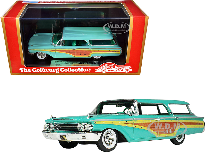 Image of 1960 Mercury Country Cruiser Crystal Turquoise Limited Edition to 215 pieces Worldwide 1/43 Model Car by Goldvarg Collection