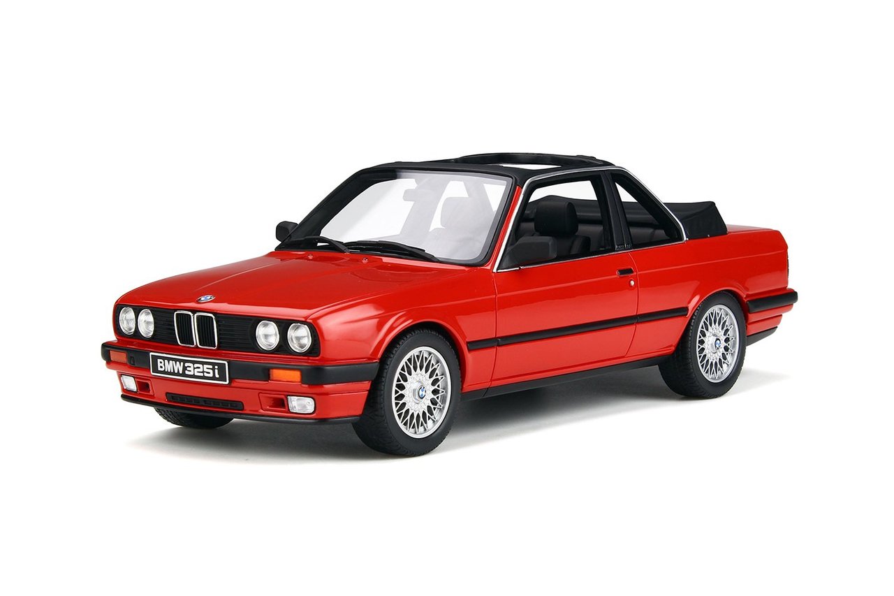 Bmw E30 Baur Convertible Brilliant Rot/ Red Limited Edition To 1500 Pieces Worldwide 1/18 Model Car By Otto Mobile