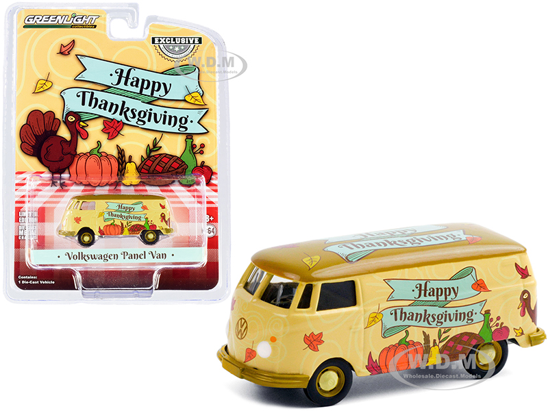 Volkswagen Panel Van Happy Thanksgiving Hobby Exclusive 1/64 Diecast Model by Greenlight