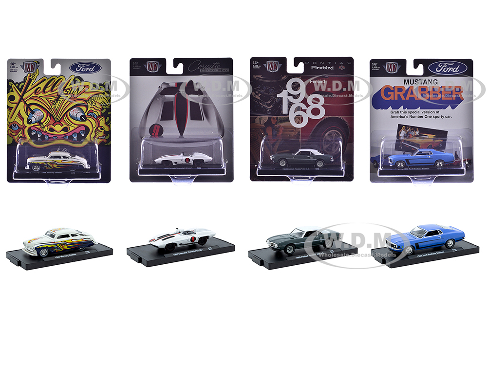 "Auto-Drivers" Set of 4 pieces in Blister Packs Release 122 Limited Edition to 9600 pieces Worldwide 1/64 Diecast Model Cars by M2 Machines
