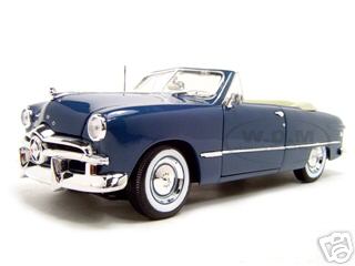1949 Ford Convertible Blue 1/18 Diecast Model Car by Maisto