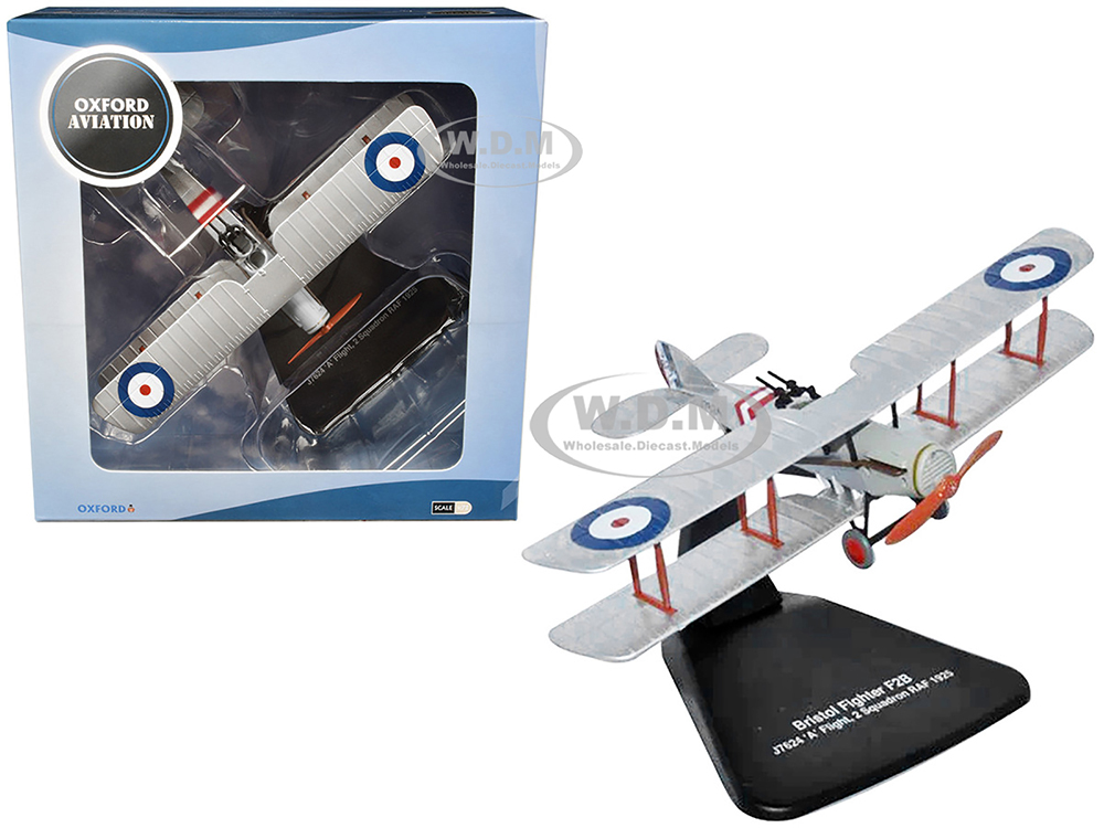 Bristol F2B Fighter Plane "J7624 A Flight 2 Squadron RAF" (1925) "Oxford Aviation" Series 1/72 Diecast Model Airplane by Oxford Diecast