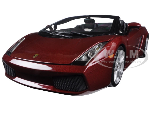 Lamborghini Gallardo Spyder Burgundy 1/18 Diecast Model Car By Maisto