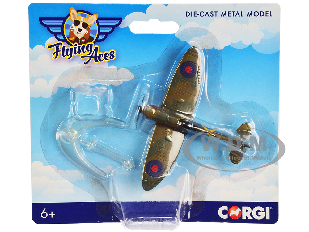 Supermarine Spitfire Fighter Aircraft "RAF" "Flying Aces" Series Diecast Model by Corgi