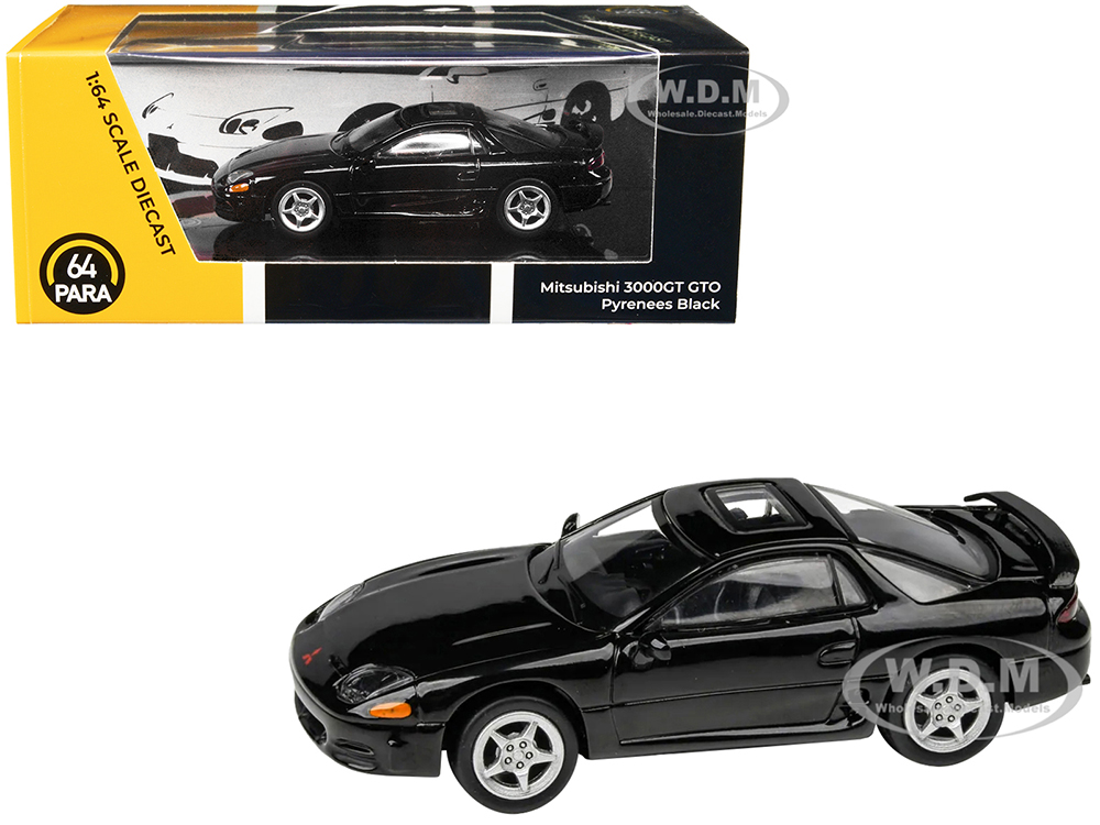 Mitsubishi 3000GT GTO Pyrenees Black With Sunroof 1/64 Diecast Model Car By Paragon Models