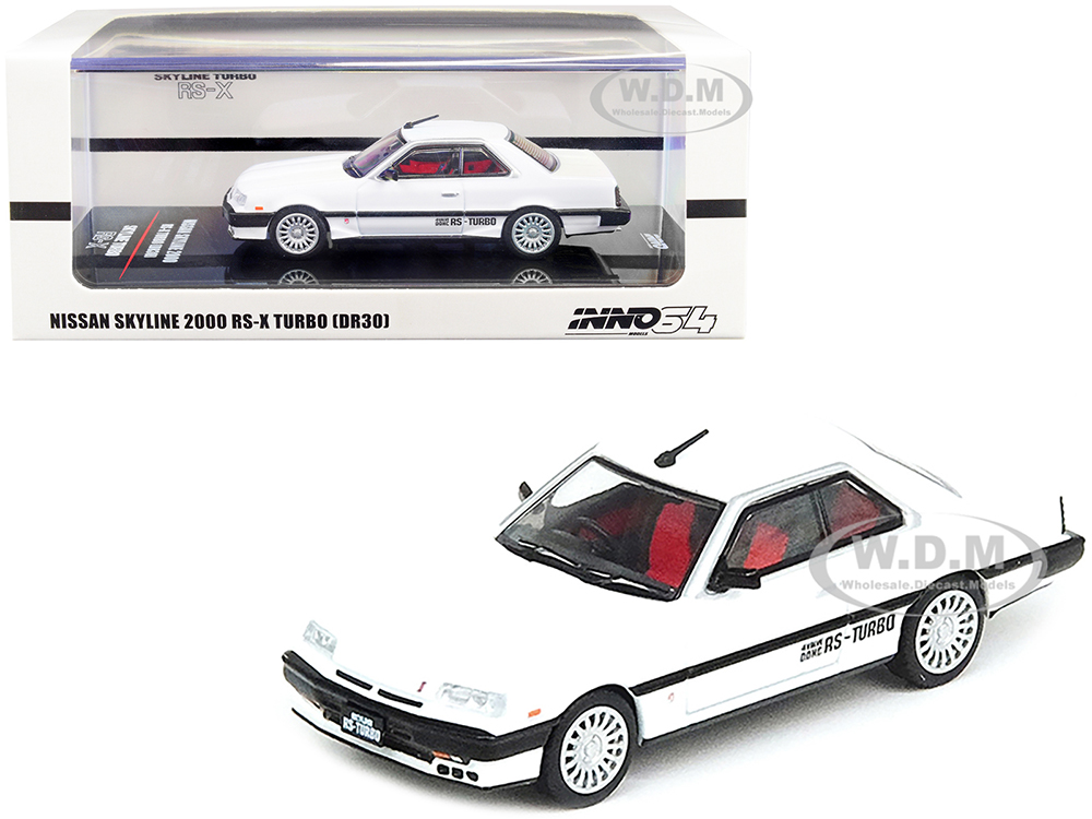 Nissan Skyline 2000 RS-X Turbo (DR30) RHD (Right Hand Drive) White 1/64 Diecast Model Car by Inno Models