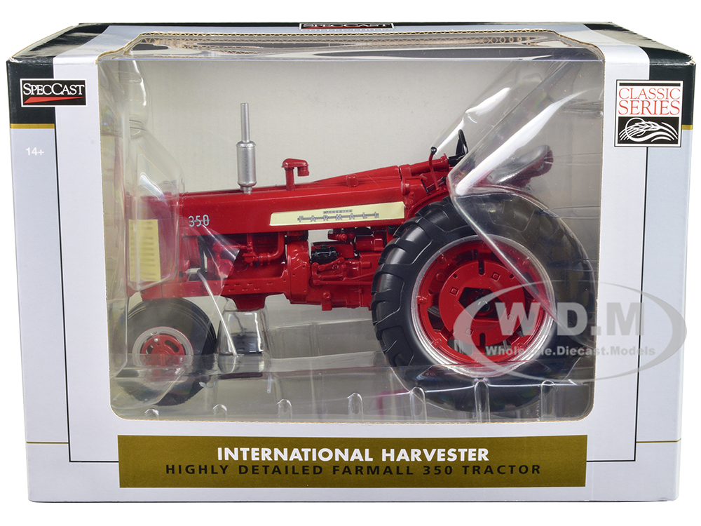 International Harvester Farmall 350 Narrow Front Tractor Red "Classic Series" 1/16 Diecast Model by SpecCast