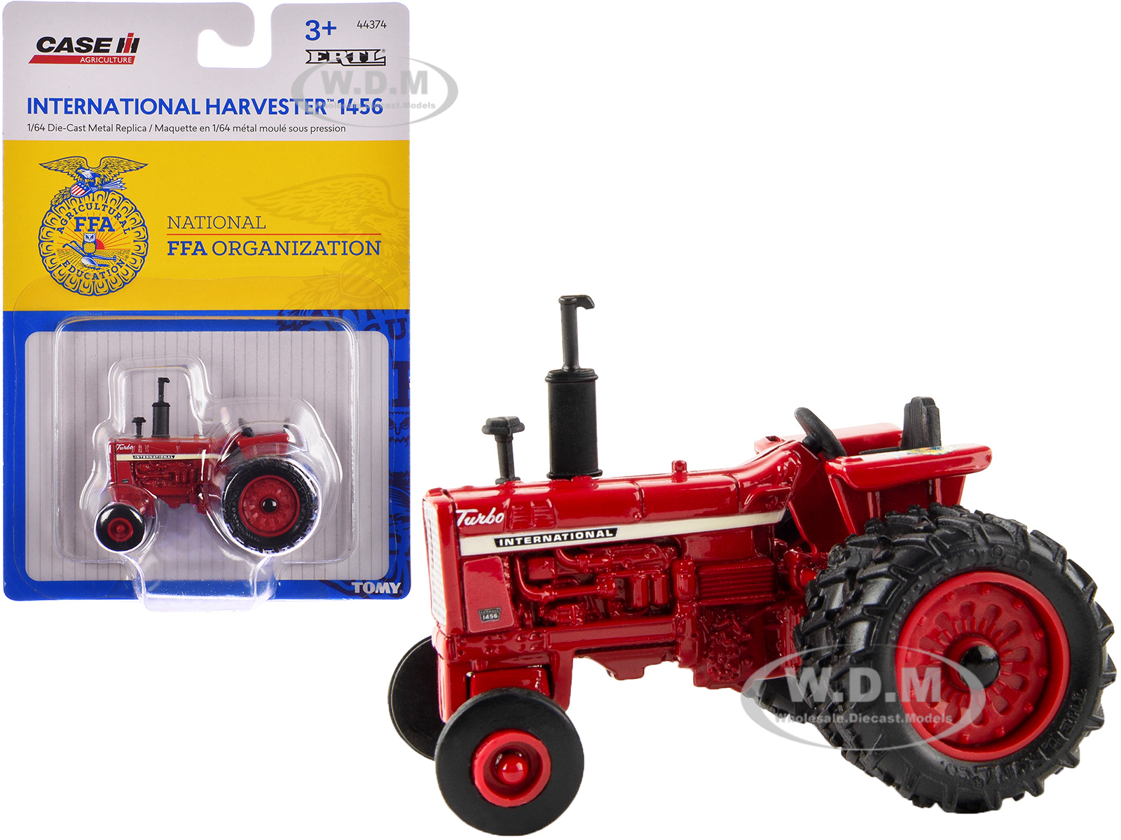 International Harvester 1456 Tractor Red "National FFA Organization" "Case Agriculture" Series 1/64 Diecast Model by ERTL TOMY