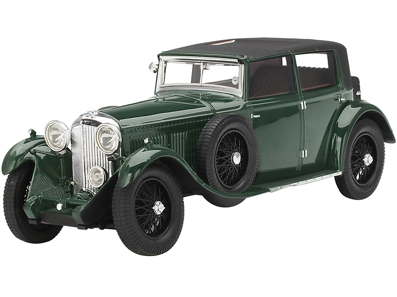 Image of 1930 Bentley 8 Litre Green with Black Top "Collection dElegance" 1/18 Model Car by True Scale Miniatures