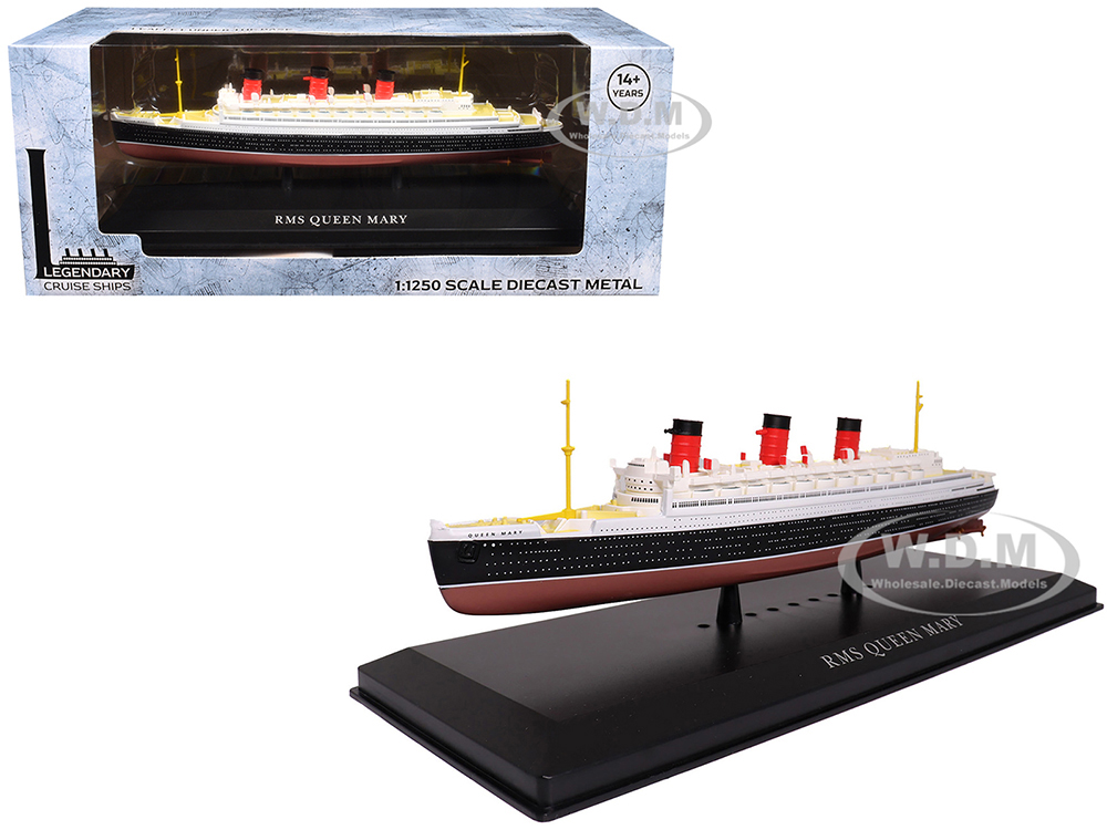 RMS Queen Mary Passenger Ship 1/1250 Diecast Model by Legendary Cruise Ships