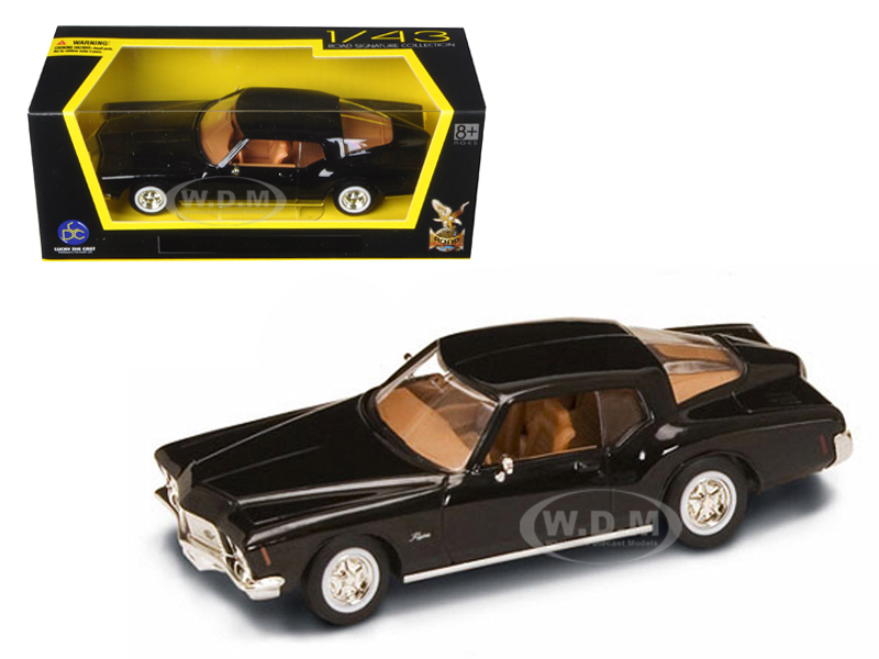 1971 Buick Riviera Gs Black Diecast Model Car 1/43 By Road Signature