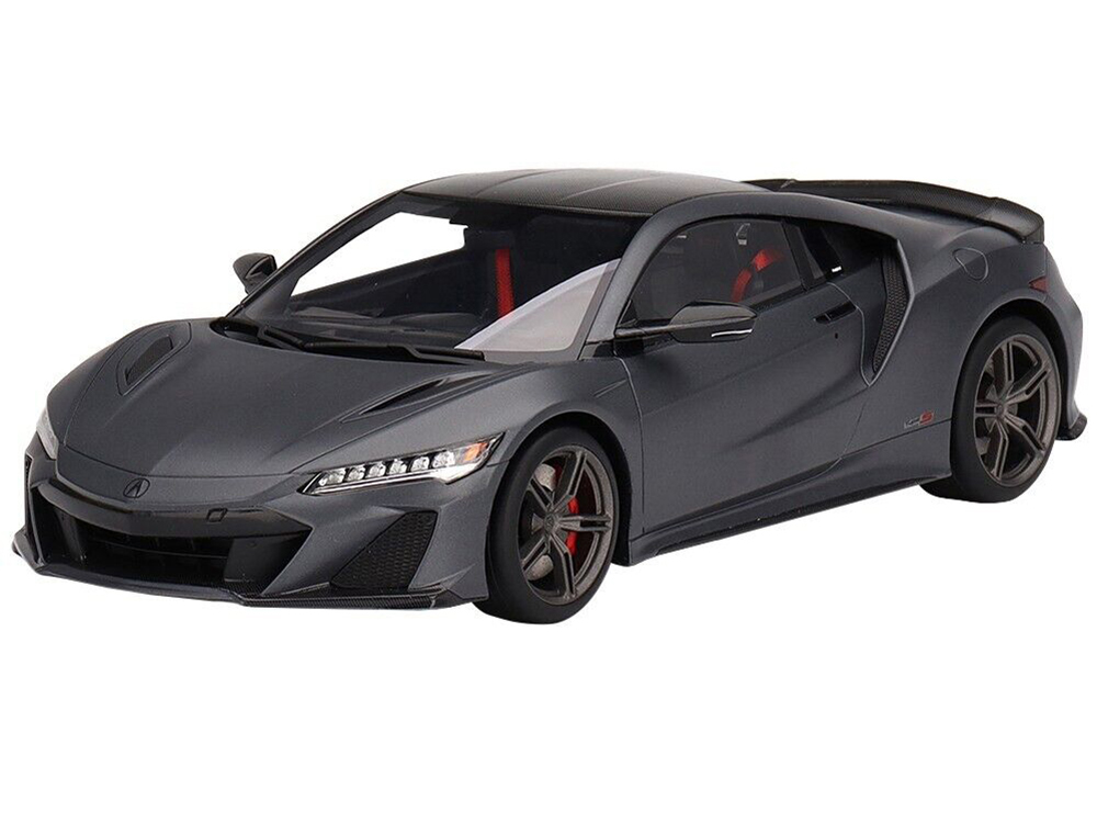 Acura NSX Type S Gotham Matt Gray 1/18 Model Car By Top Speed