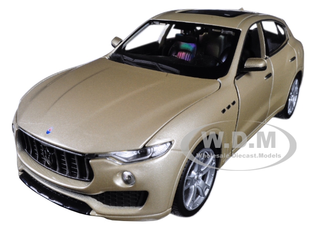 Maserati Levante Gold 1/24 Diecast Model Car By Bburago