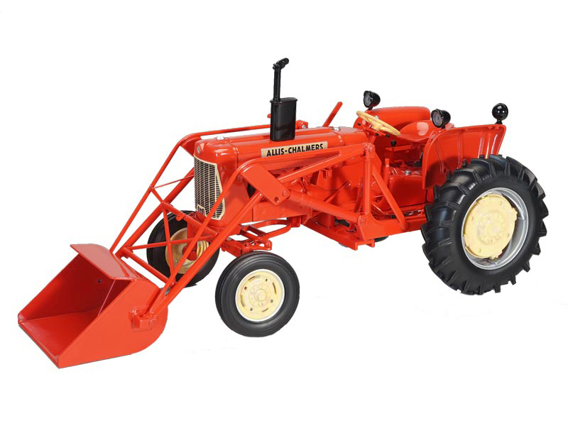 Allis Chalmers D15 Wide Front Tractor With Loader Orange "classic Series" 1/16 Diecast Model By Speccast