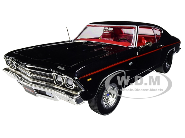 1969 Chevrolet Chevelle Ss 396 Tuxedo Black With Red Interior "muscle Car & Corvette Nationals" (mcacn) Limited Edition To 1002 Pieces Worldwide