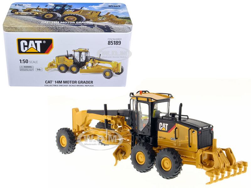 Image of CAT Caterpillar 14M Motor Grader with Operator "High Line Series" 1/50 Diecast Model by Diecast Masters